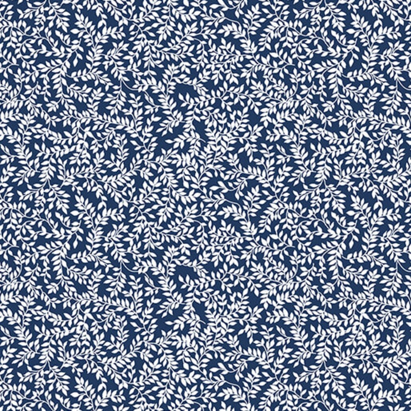 Classic Keepsakes in Blue 14649-55 Mini Ferns Navy Blue