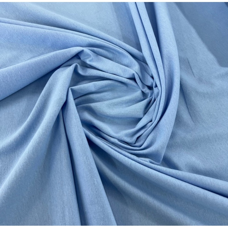 Flannel Plain  Baby Blue 140cm
