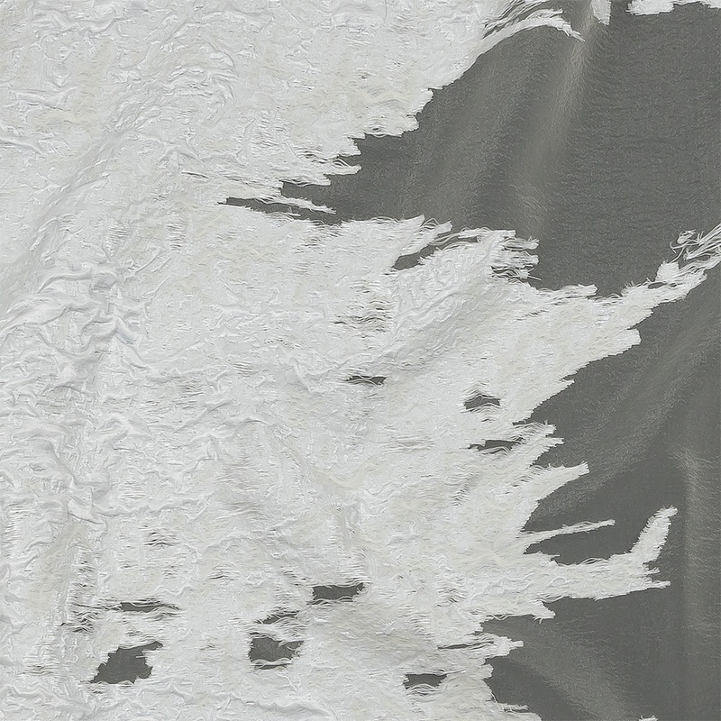 Metallic White Abstract Luxury Burnout Brocade