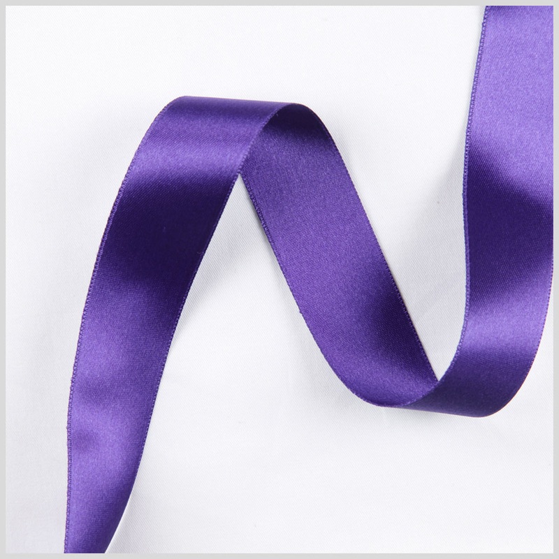 Purple Double Face French Satin Ribbon – 1″