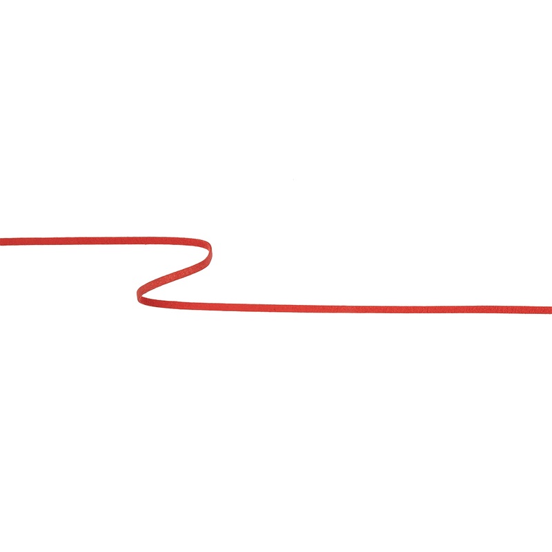 Red Orange Faux Suede Trim – 3mm