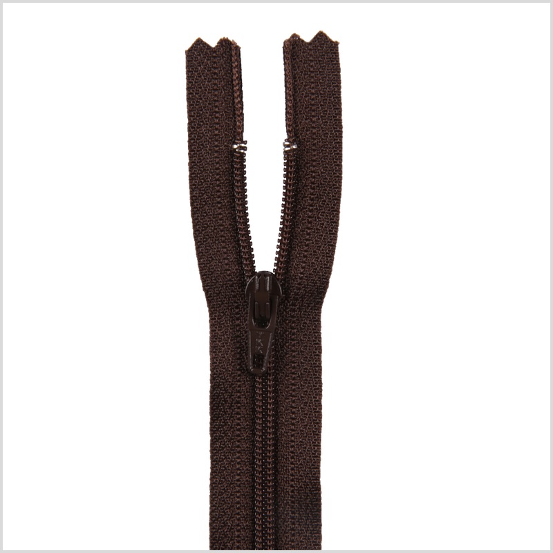 Regular Zipper 9″ by YKK – 868 Rich Brown