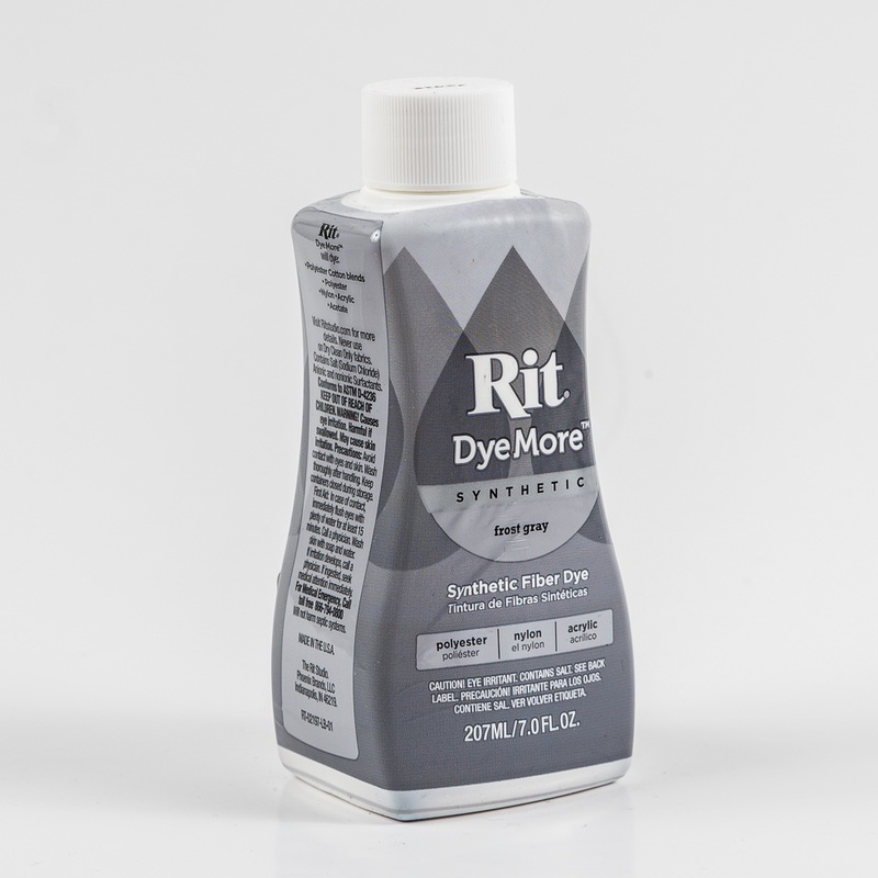 Rit DyeMore Synthetic Fiber Dye – Frost Gray – 7oz Bottle