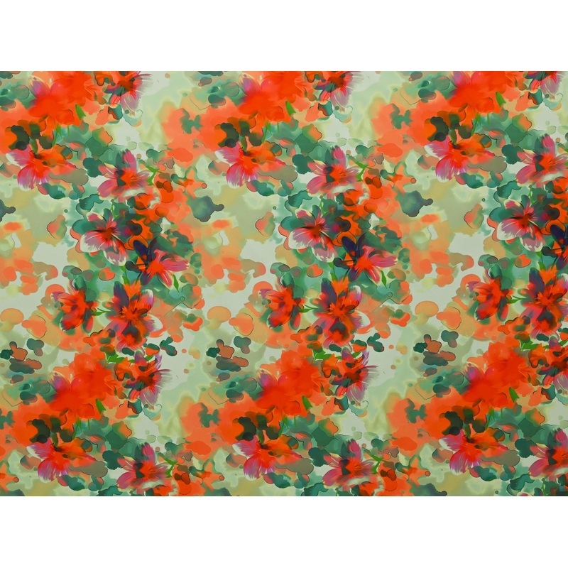 150cm Printed Duchess Satin DR277-309 DR277-309