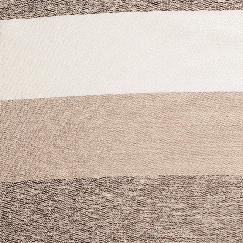 Beige/Brown Striped Polyester Woven