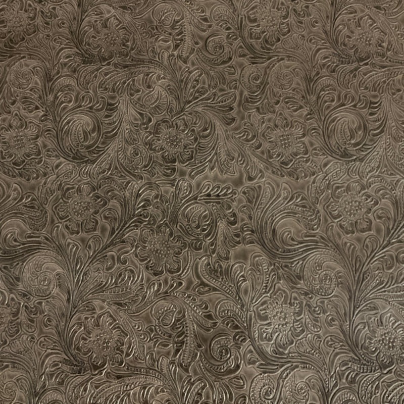 Concertex Bonita Canyon Brown Tooled Upholstery Vinyl Order Product