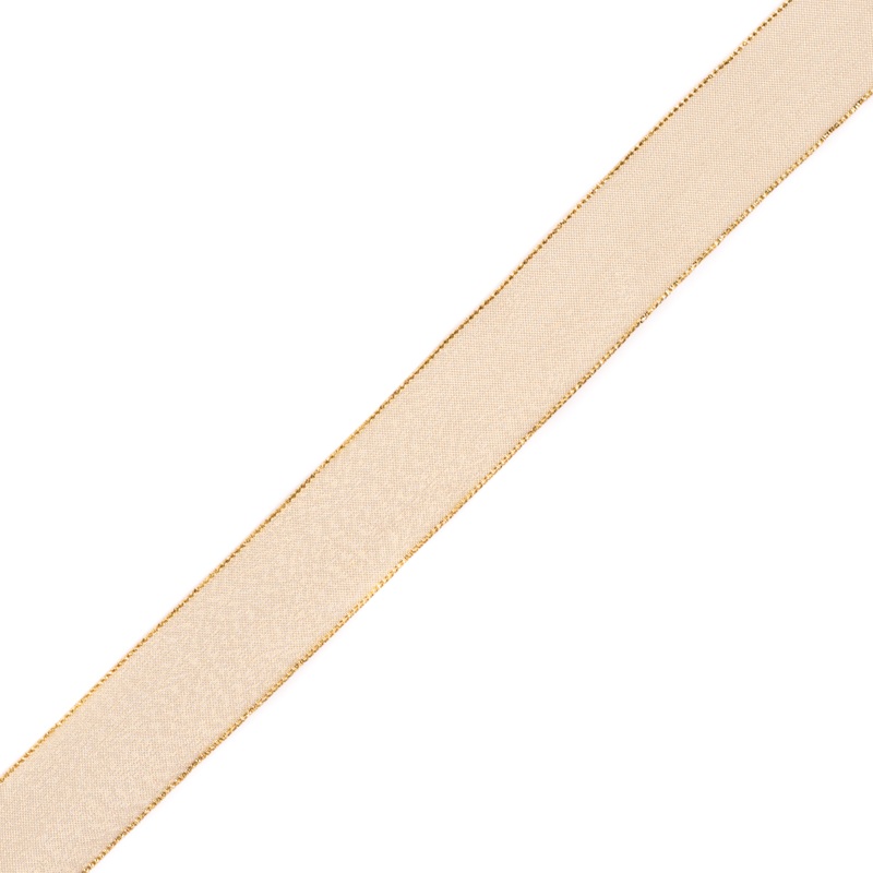 Gold Wire-Edge Ribbon – 1.5″
