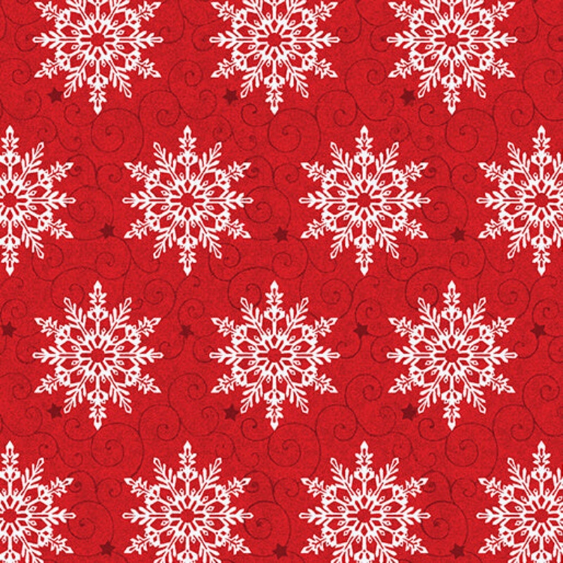 Holiday Frolic 16609-10 Frolic Flake Red