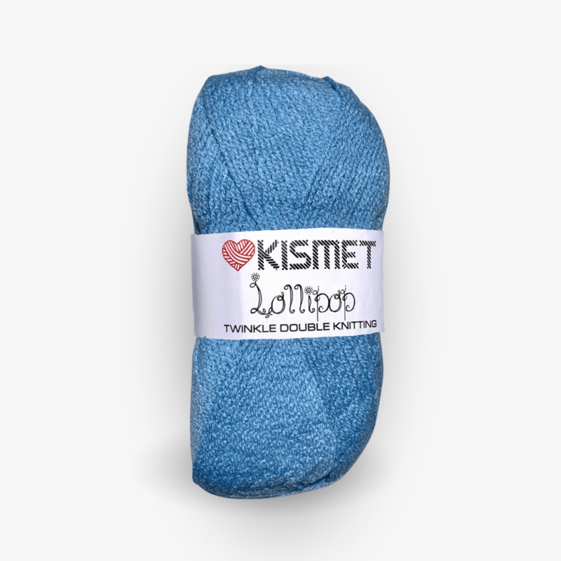 Lollipop Twinkle Dbl Knit Light Blue #26 CLOSEOUT