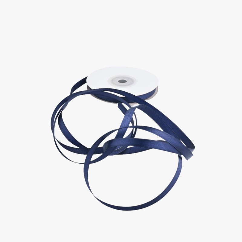 Satin Ribbon 8mm Navy #13 Per Met