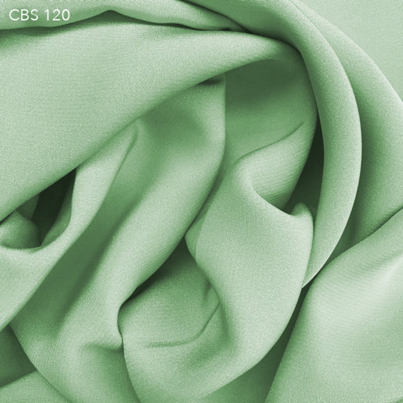 Silk Crepe Back Satin – Seafoam Green Fabric by the Yard