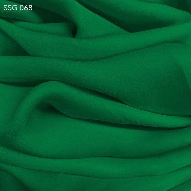 Silk Georgette – Pine Green Fabric by the Yard