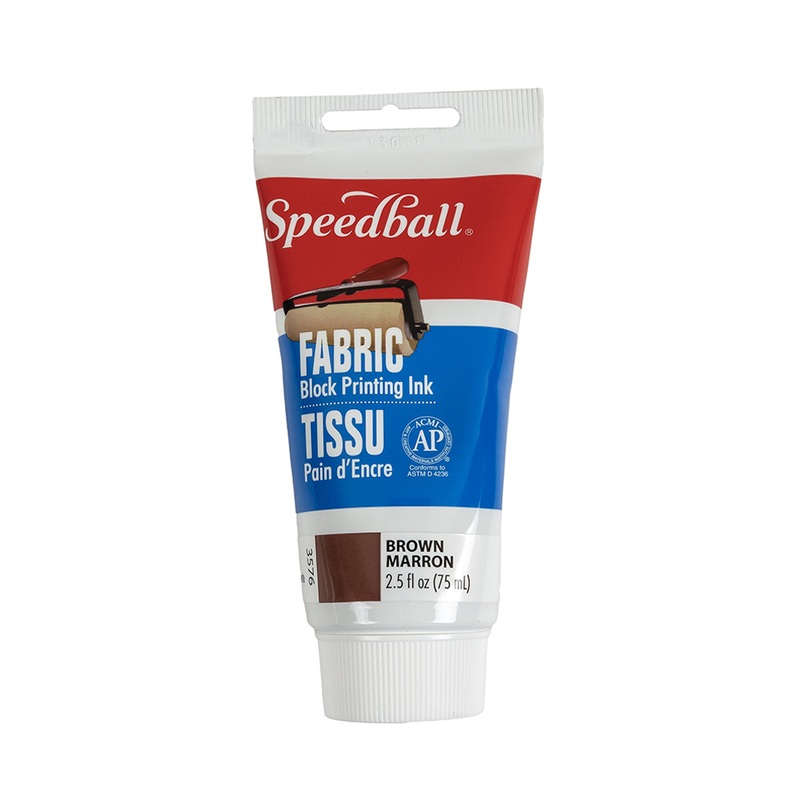 Speedball Brown Fabric Block Printing Ink – 2.5 fl oz