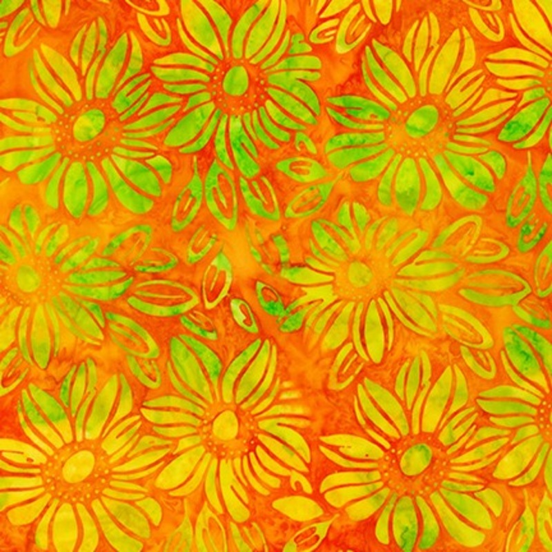 Summer Zest Batiks Tangerine