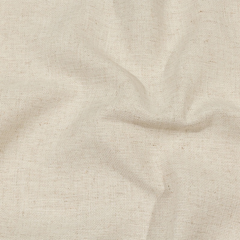 Cream Polyester Basketwoven Tweed