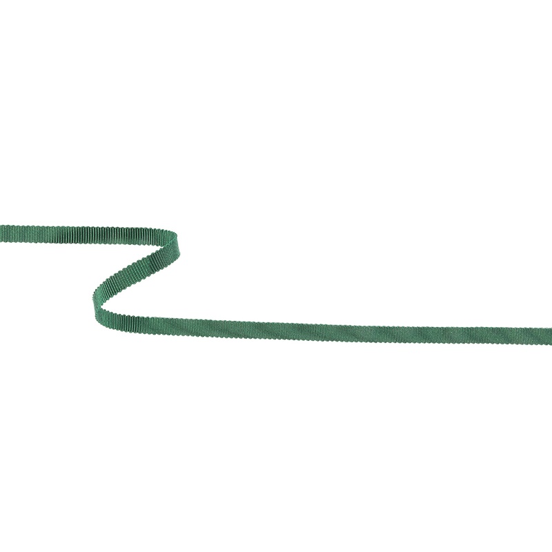 Emerald Recycled Polyester Petersham Grosgrain Ribbon – 6mm