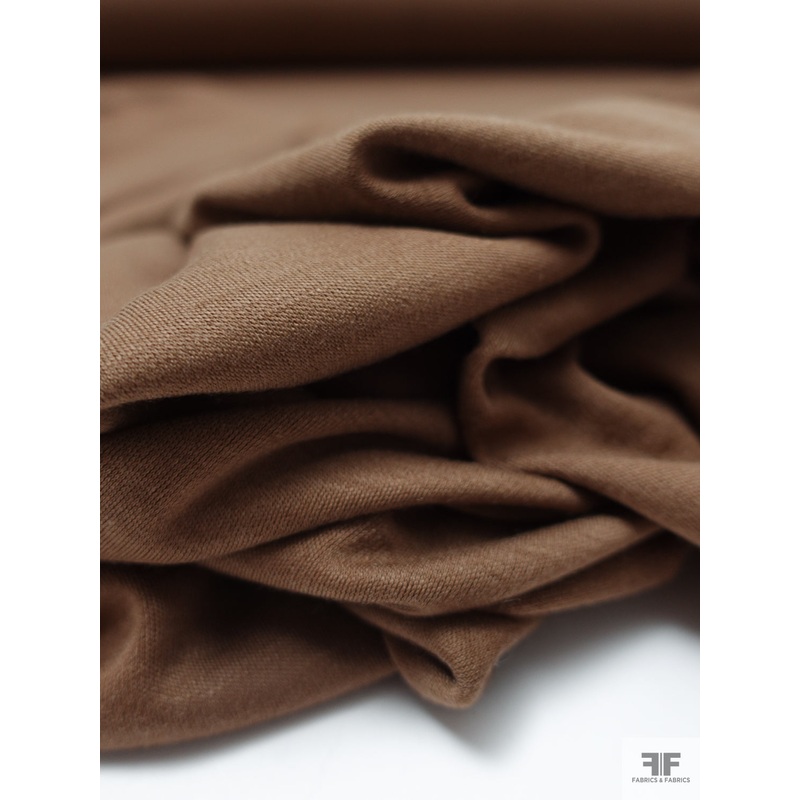 Italian Loro Piana Solid Cashmere Knit – Camel-Tan Fabric by the Yard