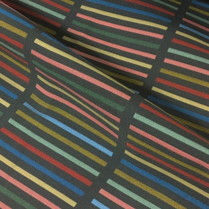 Maharam Sunbrella Brim Candy Stripe Multi Upholstery Fabric Order Product