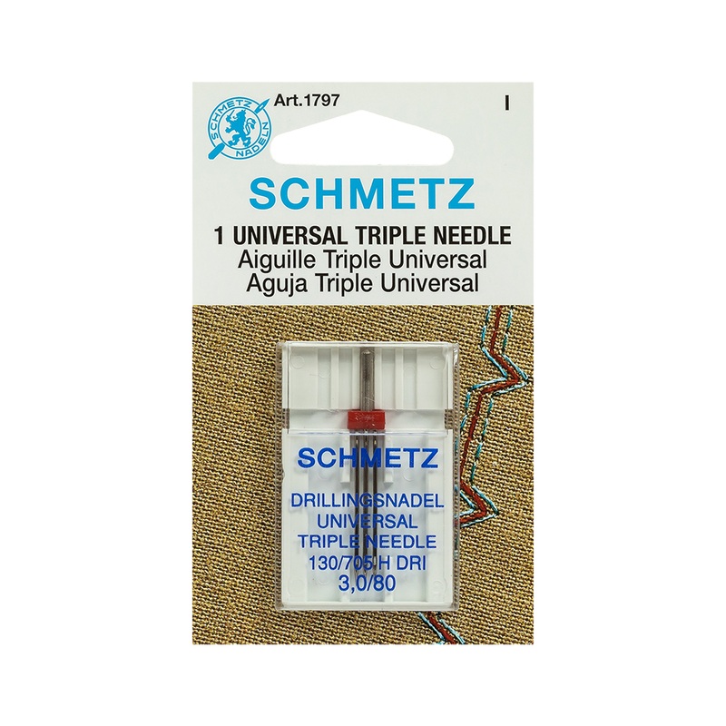 Schmetz Triple Machine Needle – 3.0/80 – 1 ct