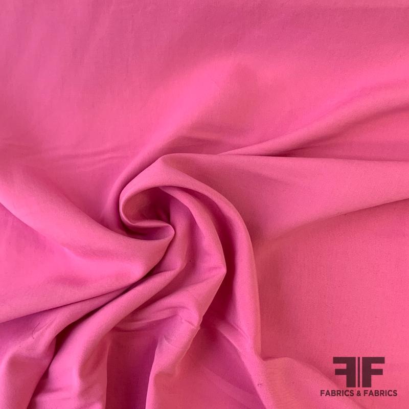 Solid Cotton & Rayon Challis – Bubblegum Pink Fabric by the Yard