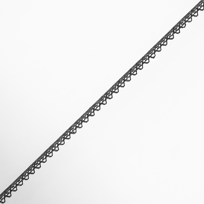 Black European Crochet Trim – 0.25″