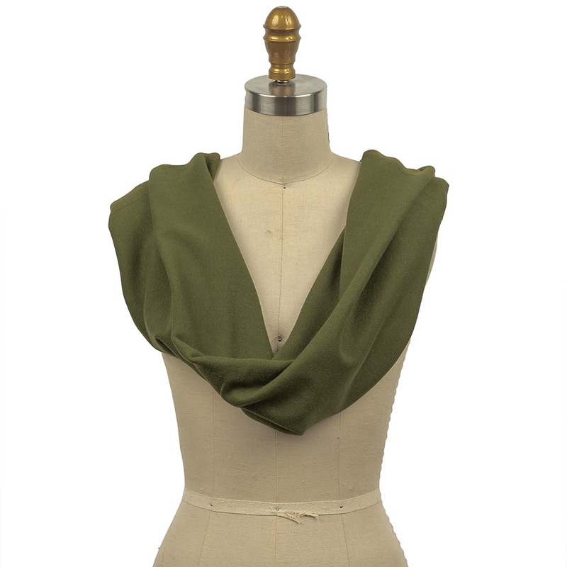 Cotton Tubular 1×1 Rib Knit – Chive