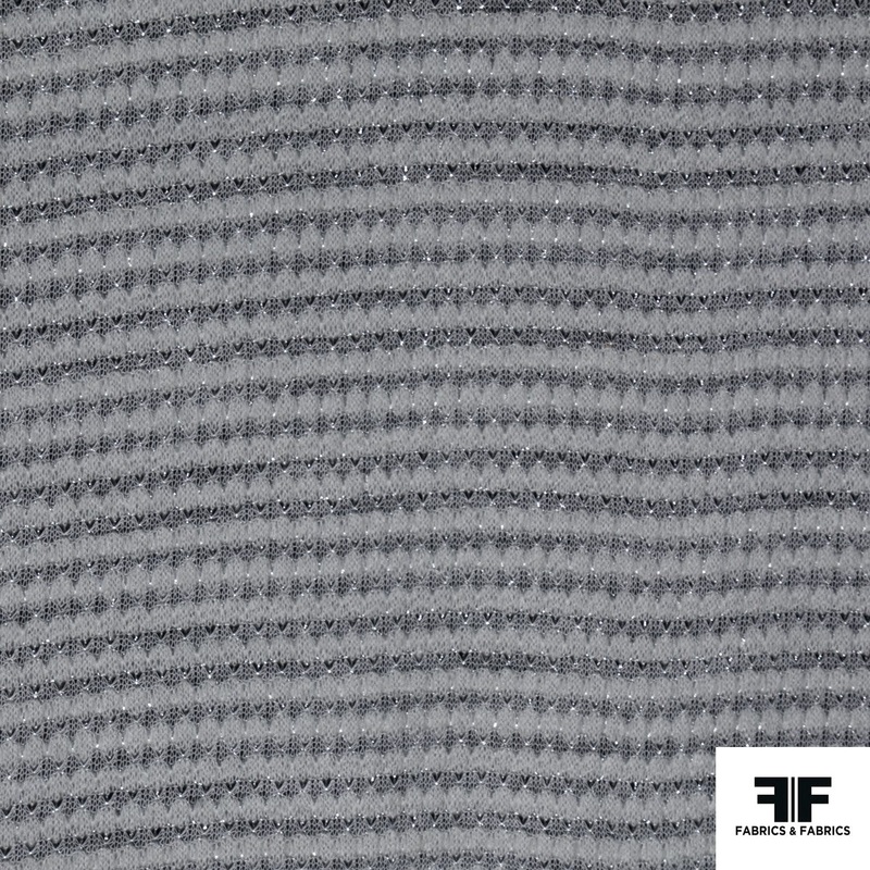 Novelty Textured Knit – Grey Fabric by the Yard