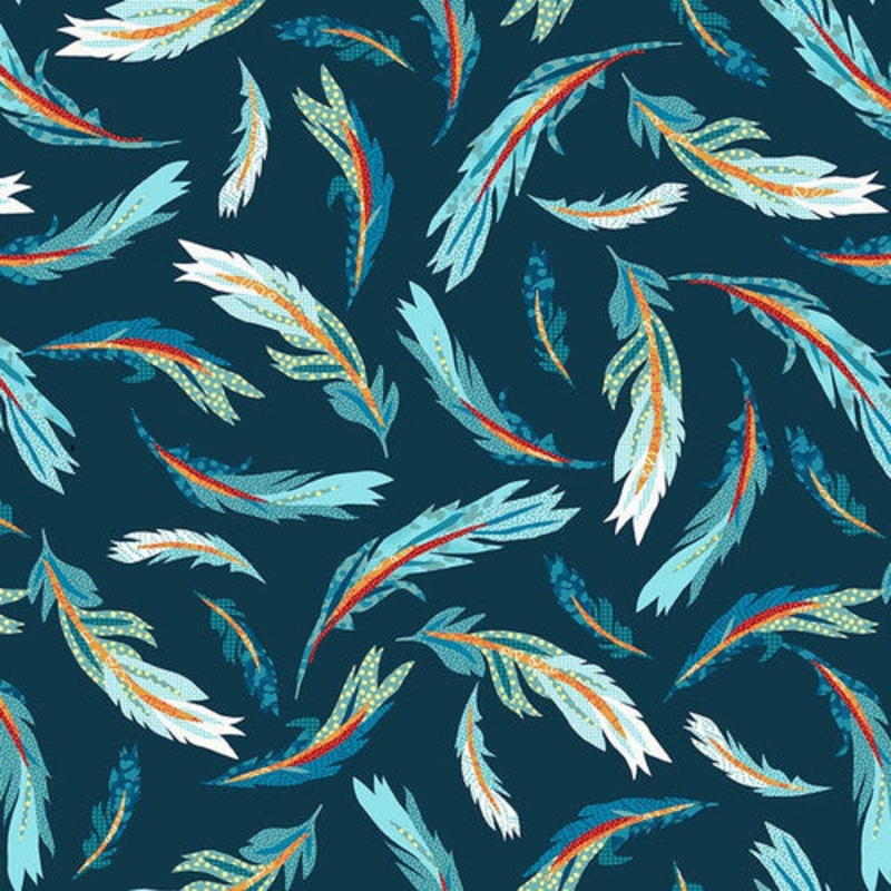 Zooming Chickens Teal