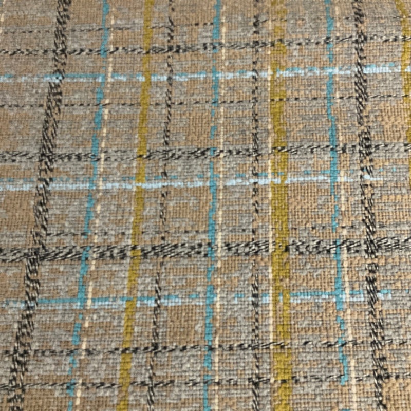 HBF Woven Memory Turmeric Wool Upholstery Fabric Order Product