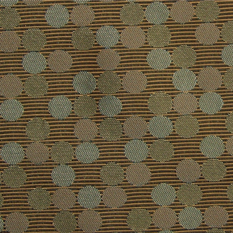 Maharam Marquee Aegean Dots And Stripes Green Upholstery Fabric Order Product