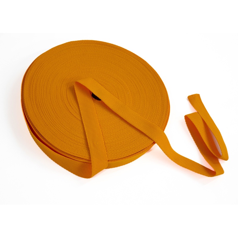 Polyprop Webbing Golden Yellow 19mm