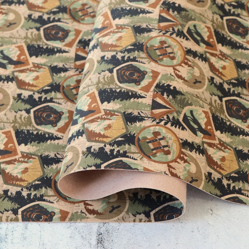 Precut Park Patches Cork Fabric