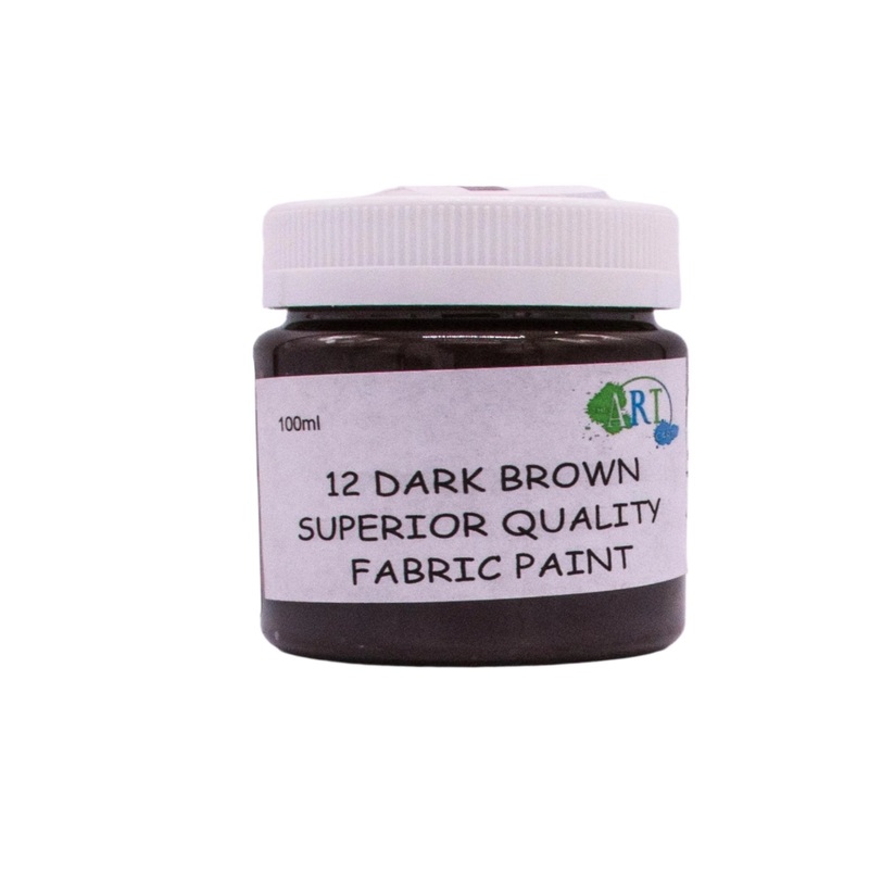 100Ml Fabric Paint Dark Brown C03-0312