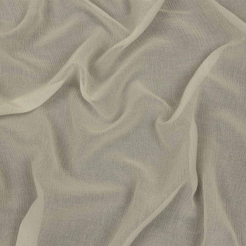 Famous Australian Designer Baby’s Breath Crinkled Cotton and Silk Chiffon