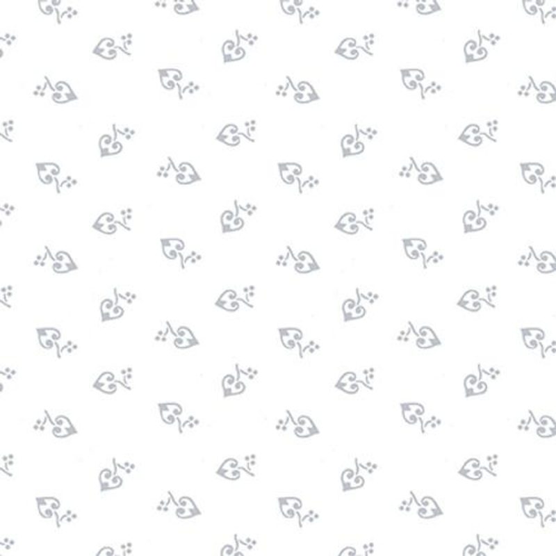 Quilters Flour VI   –  1689-01W Curlicue Hearts