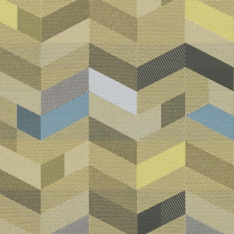 Remnant of Maharam Parquet Honeycomb Yellow Upholstery Fabric Order Product 1