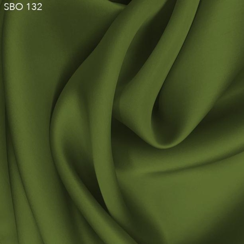 Satin Faced Organza – Pickle Green Fabric by the Yard