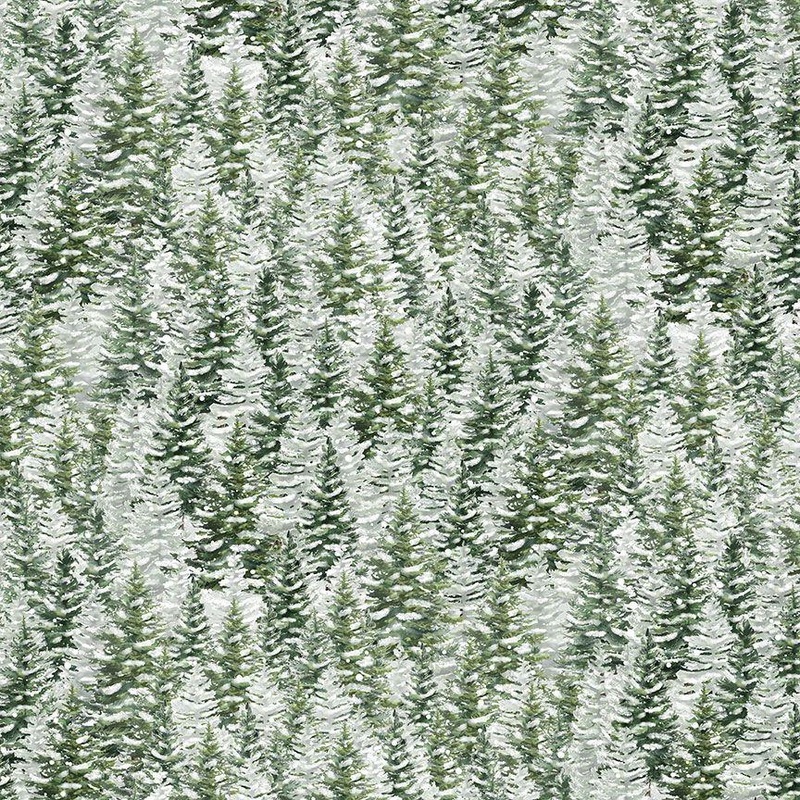Winter Wonderland  –  CD3694 Snowy Pine Trees – Forest