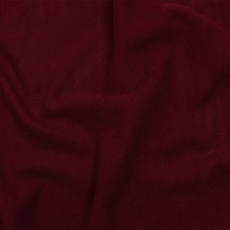 Wool and Cashmere Coating Made in Italy – Sangria Red – Alberini Collection