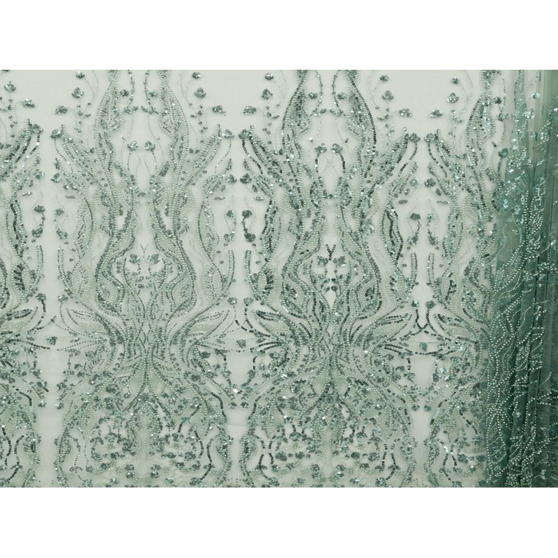 130cm Devine Beaded Sequins Tulle BF745-6 BF745-6