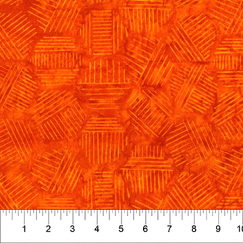 Hexies Batiks Pumpkin