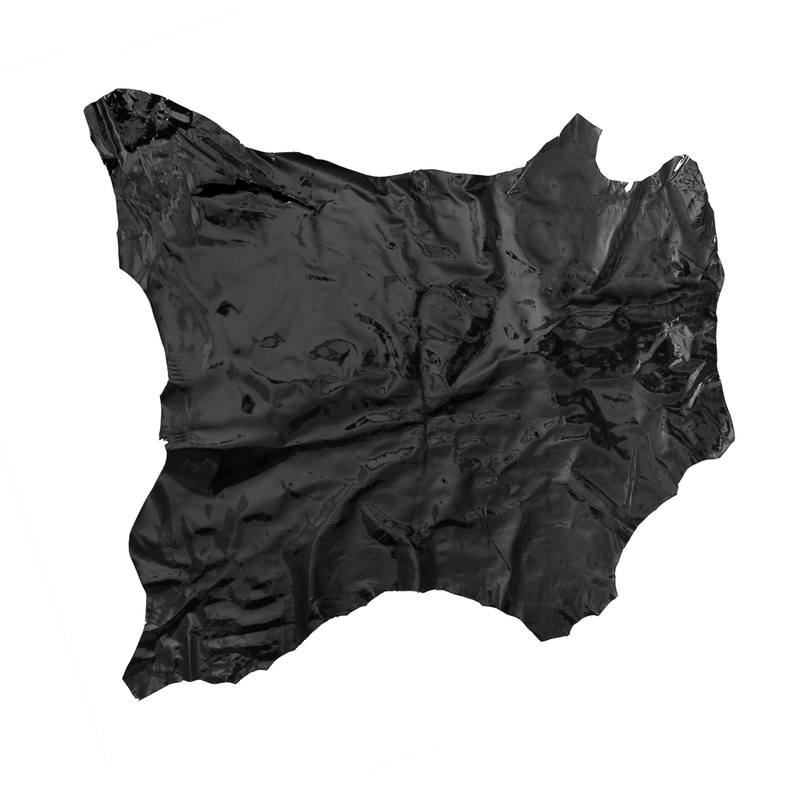 Medium Black Patent Lamb Leather