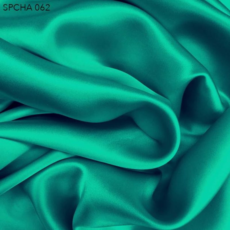 Silk Charmeuse – Aquarium Green Fabric by the Yard