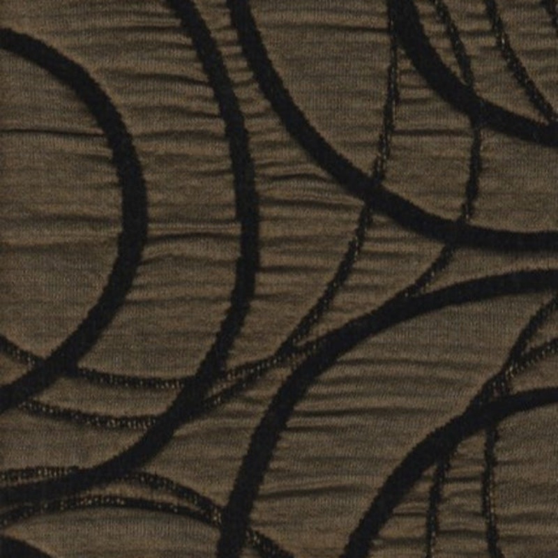 Spiro Gyro Chocolate Circle Design Brown Upholstery Fabric Order Product