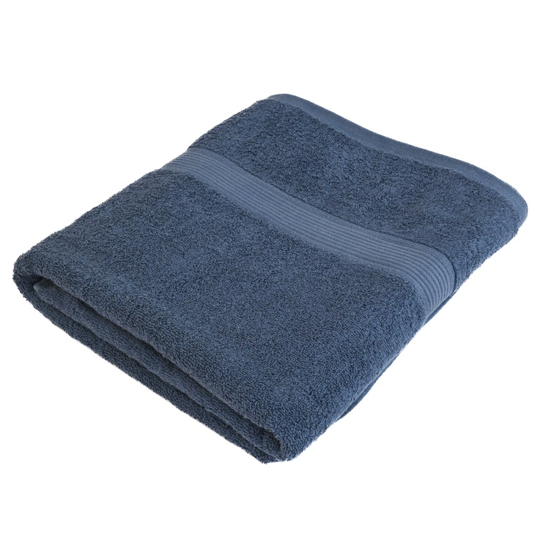 100x150cm Bath Sheet Dusty Blue B12054-5