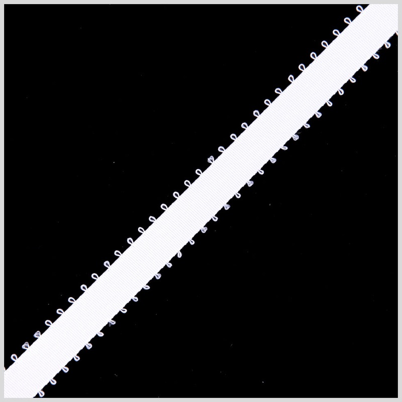 3/16″ White Double Face Feather Edge Satin Ribbon