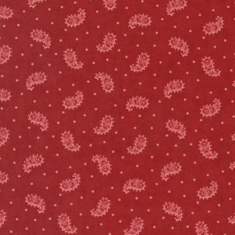 CLEARANCE – Ridgewood – 14974-18 – Paisley Dots – Cherry