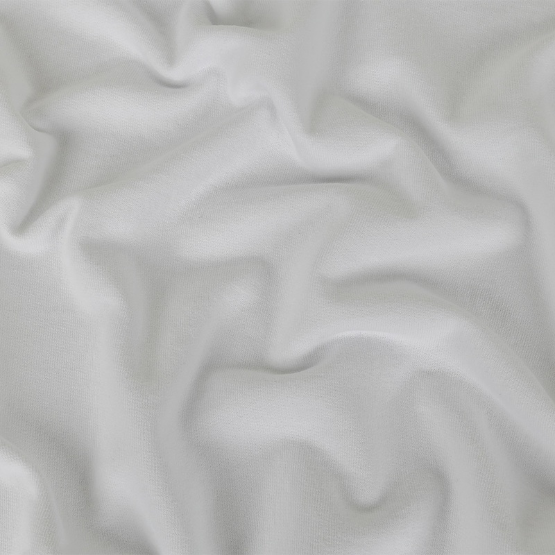 Cotton French Terry Knit – White – Elida Collection