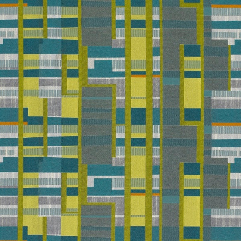 Remnant of Momentum Cityscape Citrus Upholstery Fabric Order Product 1