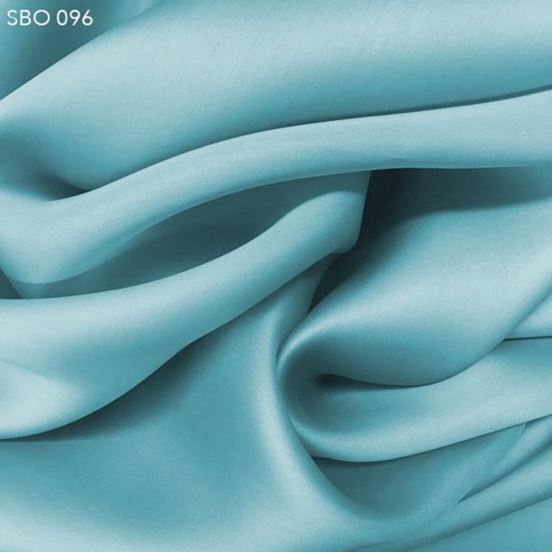Satin Faced Organza – Seafoam Blue Fabric by the Yard